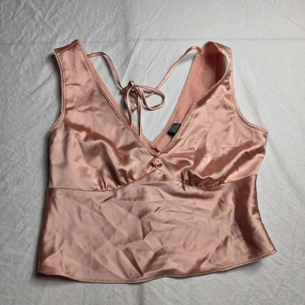 wild fable women's cami shirt satin cami small pink